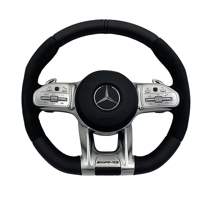 Mercedes-Benz Steering Wheel AMG half  ALCANTARA Black Stitches
