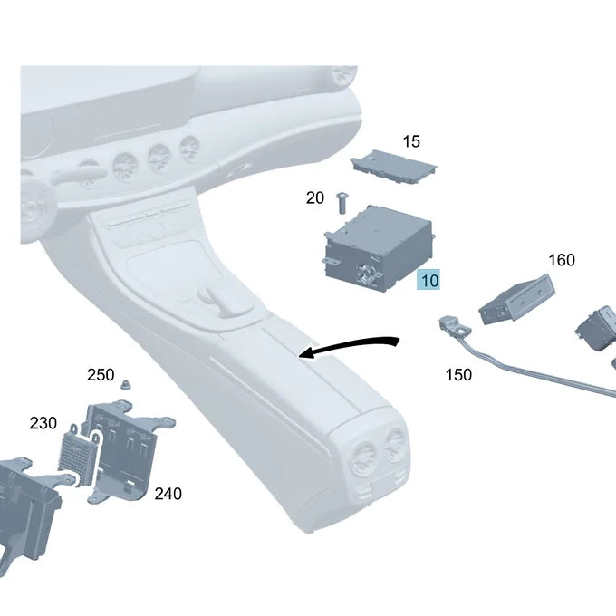 Mercedes Benz Head Unit MID NTG6 Mercedes-Benz A1679001729 NEW