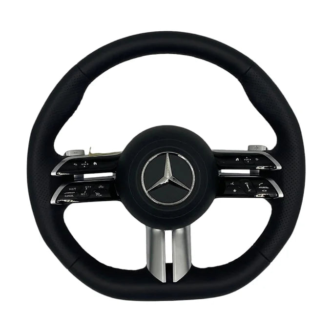 Mercedes-Benz Steering Wheel AMG line 2021 Leather Black Stitches