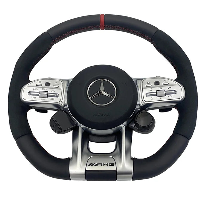 Mercedes-Benz Steering Wheel AMG  ALCANTARA Red  Stitches