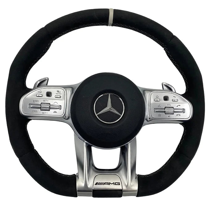 Mercedes-Benz Steering Wheel AMG PERFORMANCE white stitches
