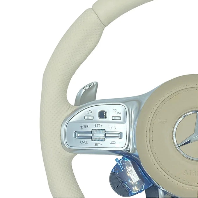Mercedes-Benz Steering Wheel AMG 2020 LEATHER BEIGE +Performance BUTTONS