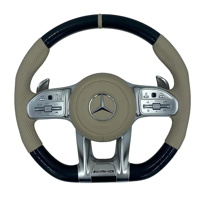 Mercedes-Benz Steering Wheel AMG 2020 LEATHER /WOOD PIANO BLACK