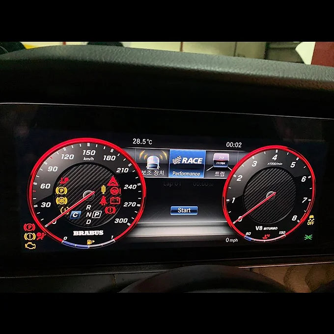 BARABUS MERCEDES INSTRUMENT CLUSTER DISPLAY RETROFIT