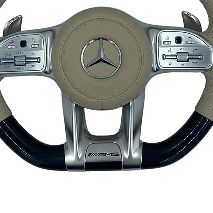 Mercedes-Benz Steering Wheel AMG 2020 LEATHER /WOOD PIANO BLACK
