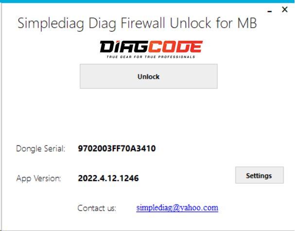 MB Diagnostic Firewall Unlock
