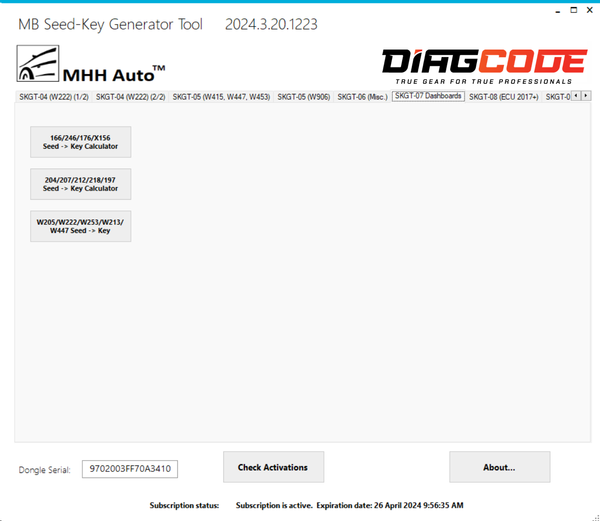 SKGT07 update – Dashboards and AMG activation