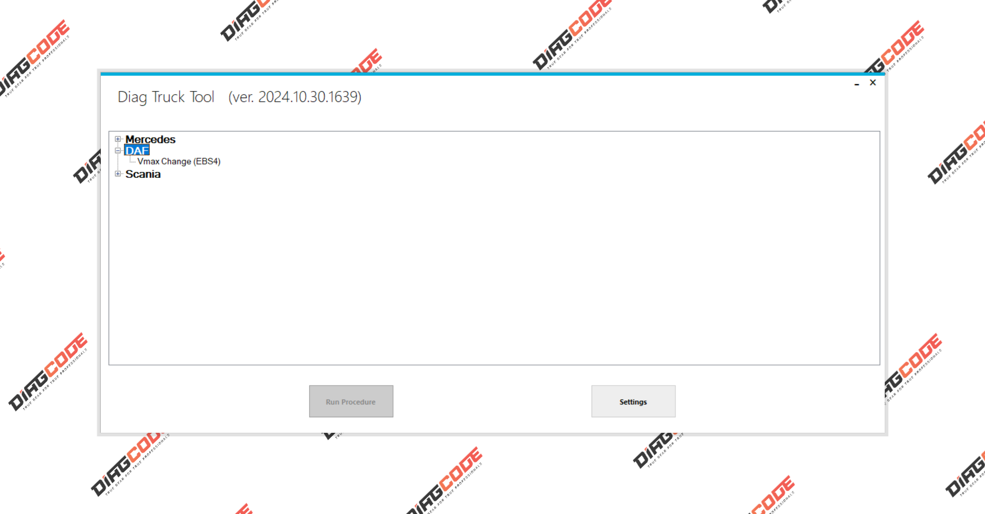 Diag Truck Tool Package 2 - DAF